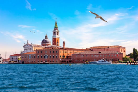 Famous cathedral Saint Mary of Health in Venice, Italy.