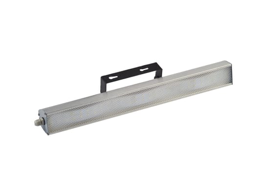 LED lamp for non-residential and public spaces on a white isolated background. Power saving. High quality photo