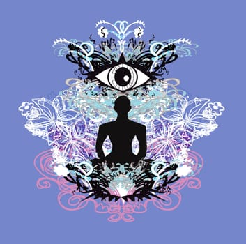 Man with third eye, psychic supernatural senses