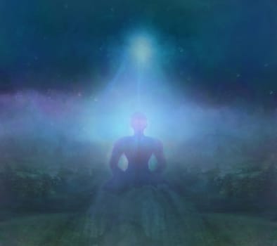 Man meditate
