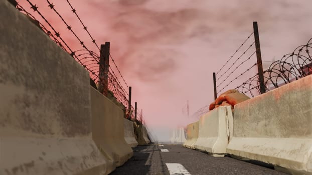 3D illustration Background for advertising and wallpaper in history and war scene. 3D rendering in decorative concept.