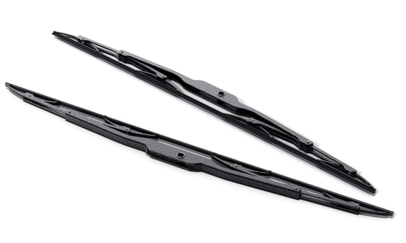 Car wipers isolated on white background. 3D illustration.