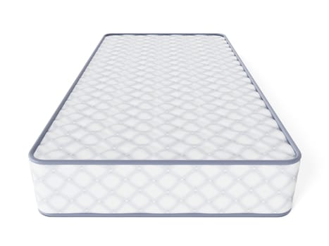 Mattress isolated on white background. 3D illustration.