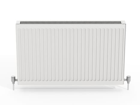 Radiator isolated on white background. 3D illustration.