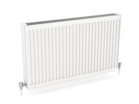 Radiator isolated on white background. 3D illustration.