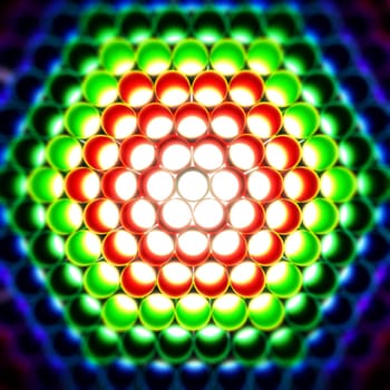 Multi colored plastic tubes background. 3D illustration.