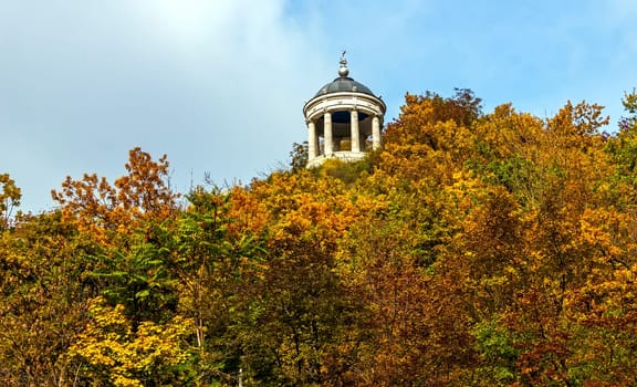 Old gazebo in the park.
