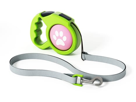 Dog collar isolated on white background. 3D illustration.