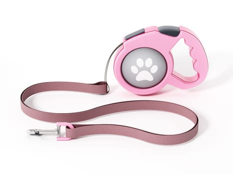 Dog collar isolated on white background. 3D illustration.