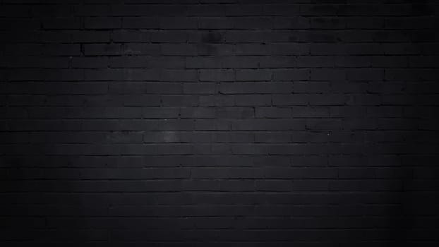 Abstract Black brick wall texture