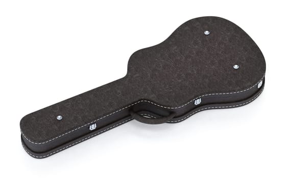 Guitar case isolated on white background. 3D illustration.