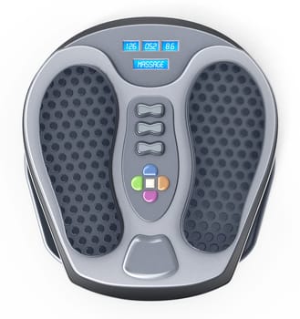 Foot massage machine isolated on white background. 3D illustration.