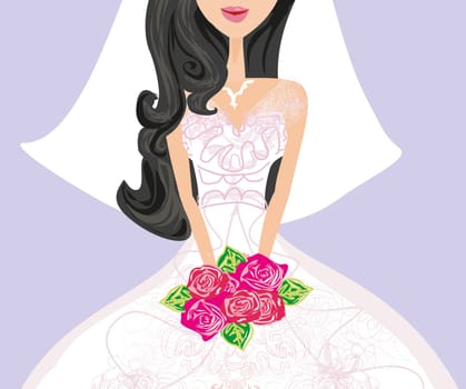 Beautiful bride card