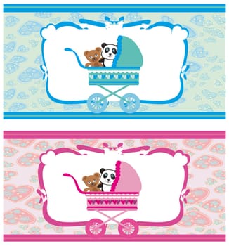 Newborn set banners.Two colors for boys and girls.