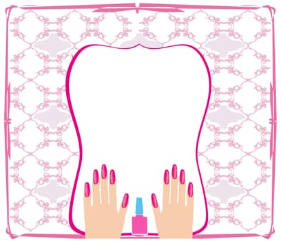 Manicure - abstract card