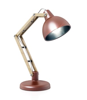 Desk lamp isolated on white background. 3D illustration.