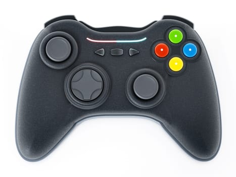 Generic game controller isolated on white background. 3D illustration.