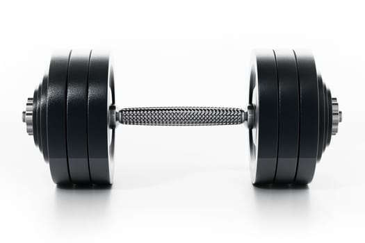 Dumbell isolated on white background. 3D illustration.
