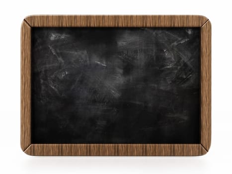 Toy blackboard isolated on white background. 3D illustration.
