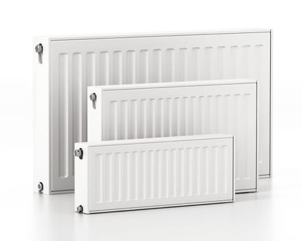 Radiator isolated on white background. 3D illustration.