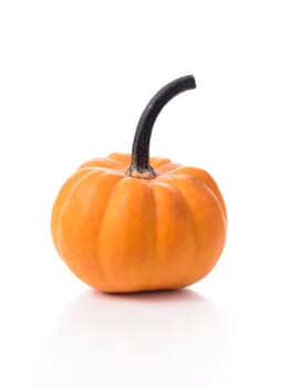 Orange pumpkin isolated over white background