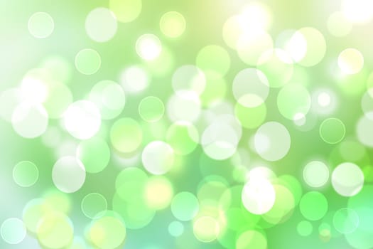 Abstract green light and white delicate colorful pastel spring or summer bokeh background with space. Beautiful modern graphic design texture.