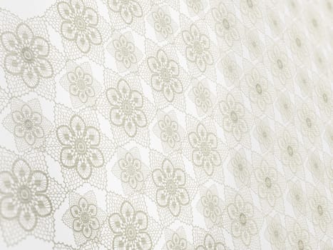 Seamless pattern formed with lace. 3D illustration.