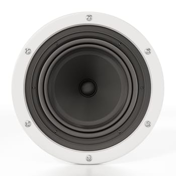 Speaker isolated on white background. 3D illustration.