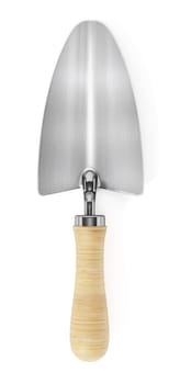 Trowel isolated on white background. 3D illustration.