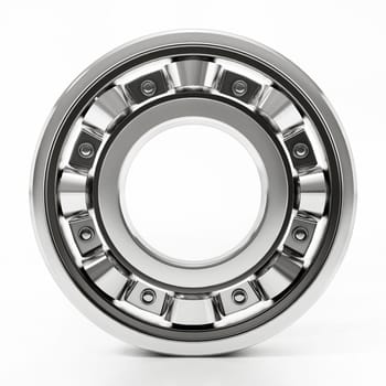 Wheel bearing isolated on white background. 3D illustration.