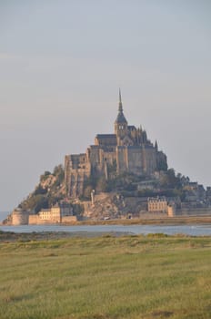 Mont Saint Michel, the Couesnon and salt marshes