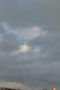 gray clouds in the sky