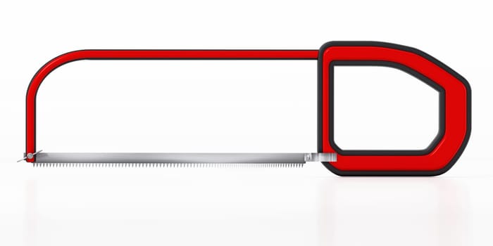 Cutting saw isolated on white background. 3D illustration.
