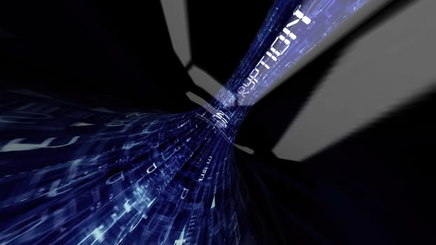 Driving through the encrypted data tunnel,Driving through the encrypted data tunnel