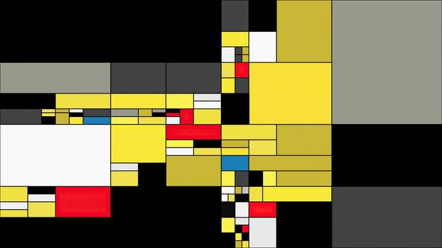 Colorful rectangles mondrian style art illustration,Colorful rectangles mondrian style art illustration