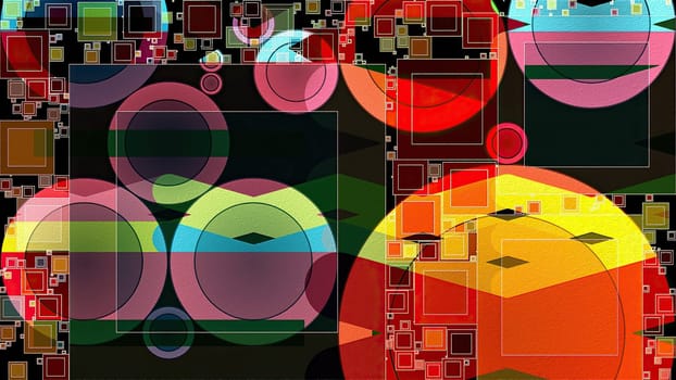 Artwork of abstract composition made with geometrical shapes and elements,Artwork of abstract composition made with geometrical shapes and elements