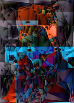 Polygonal geometric pattern triangles background