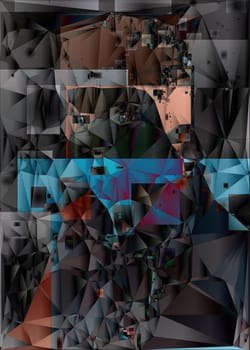 Polygonal geometric pattern triangles background