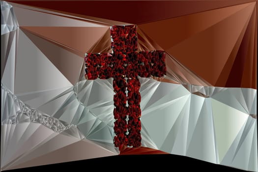 Cross of Jesus art illustration
