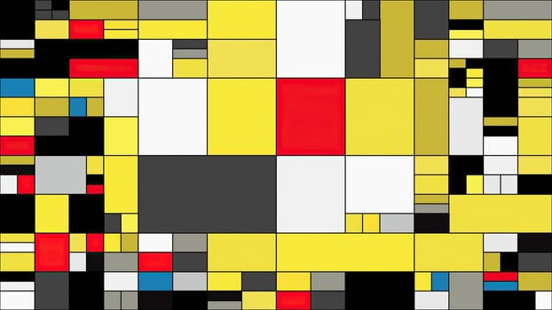 Colorful rectangles mondrian style art illustration,Colorful rectangles mondrian style art illustration