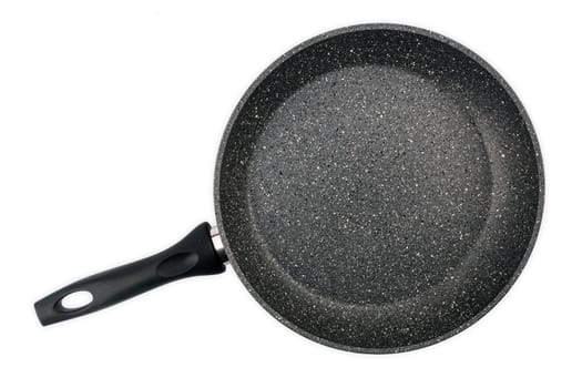 Empty cooking pan isolated over white background