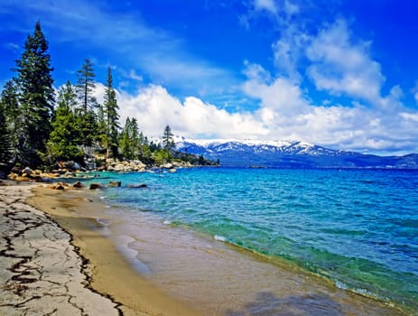 Shore on Lake Tahoe, California