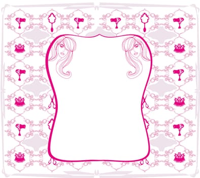 Hairdressing salon frame