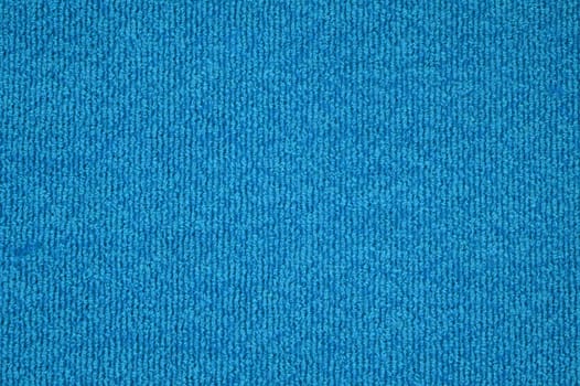 Soft cotton texture with blue turquoise color - Background of towel or carpet