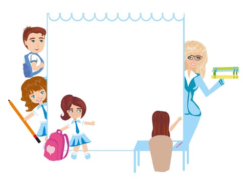 Kids school frame