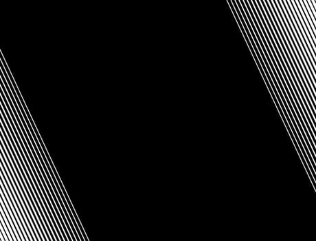 Black and white striped background texture with gradient diagonal frame