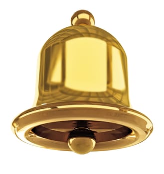 Notification bell isolated on white background. 3D illustration.