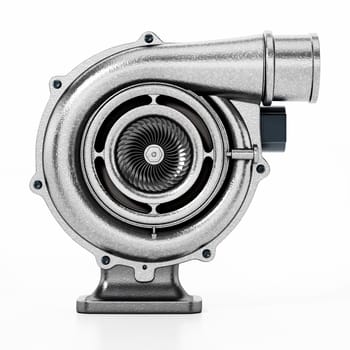Generic turbo isolated on white background. 3D illustration.