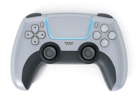 Generic next gen video game controller. 3D illustration.