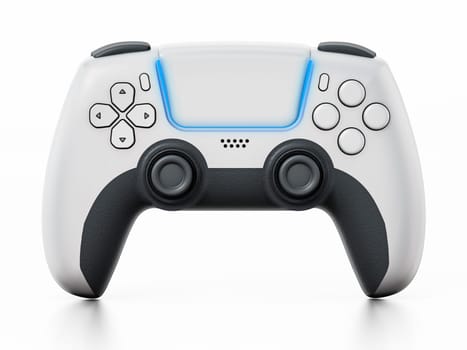 Generic next gen video game controller. 3D illustration.